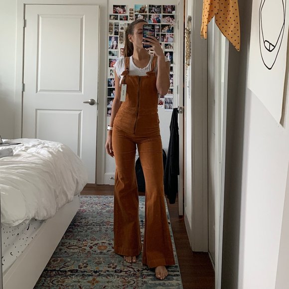 Rolla's Pants - ♡ Revolve Tan Cord Jumpsuit